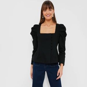 Tuckernuck Black Calla Blouse NWT FLAW